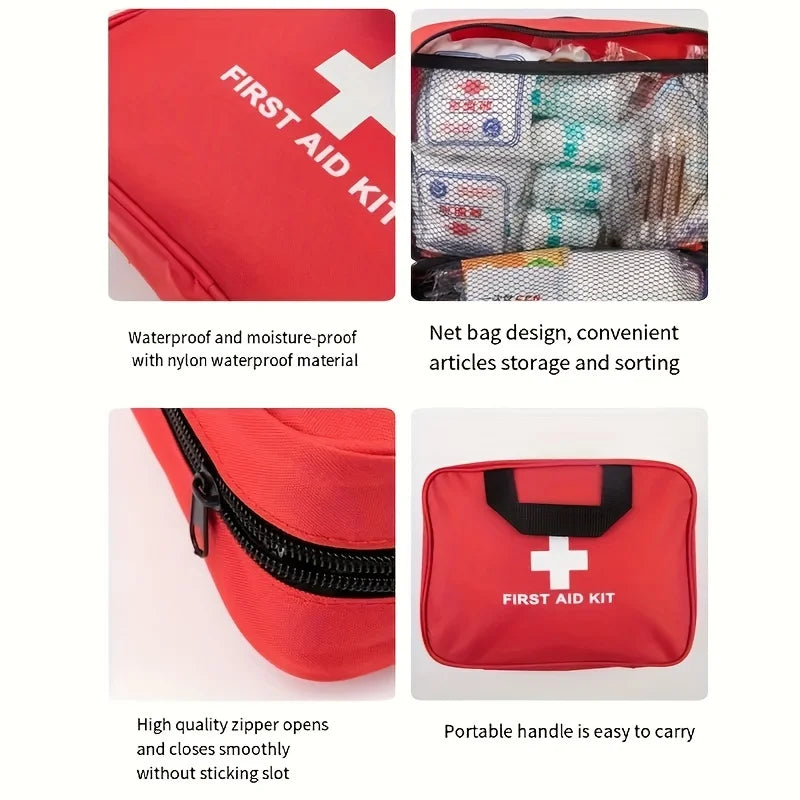 Portable Emergency First Aid Kit – Medical Bag for Home, Travel, Camping & Survival